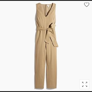 NEW J. Crew - Linen V-neck Jumpsuit (00)